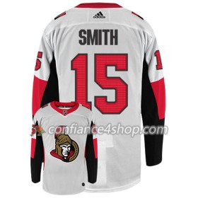 Adidas Maillot de Hockey Ottawa Senators ZACK SMITH 15 Blanc Authentic - Homme